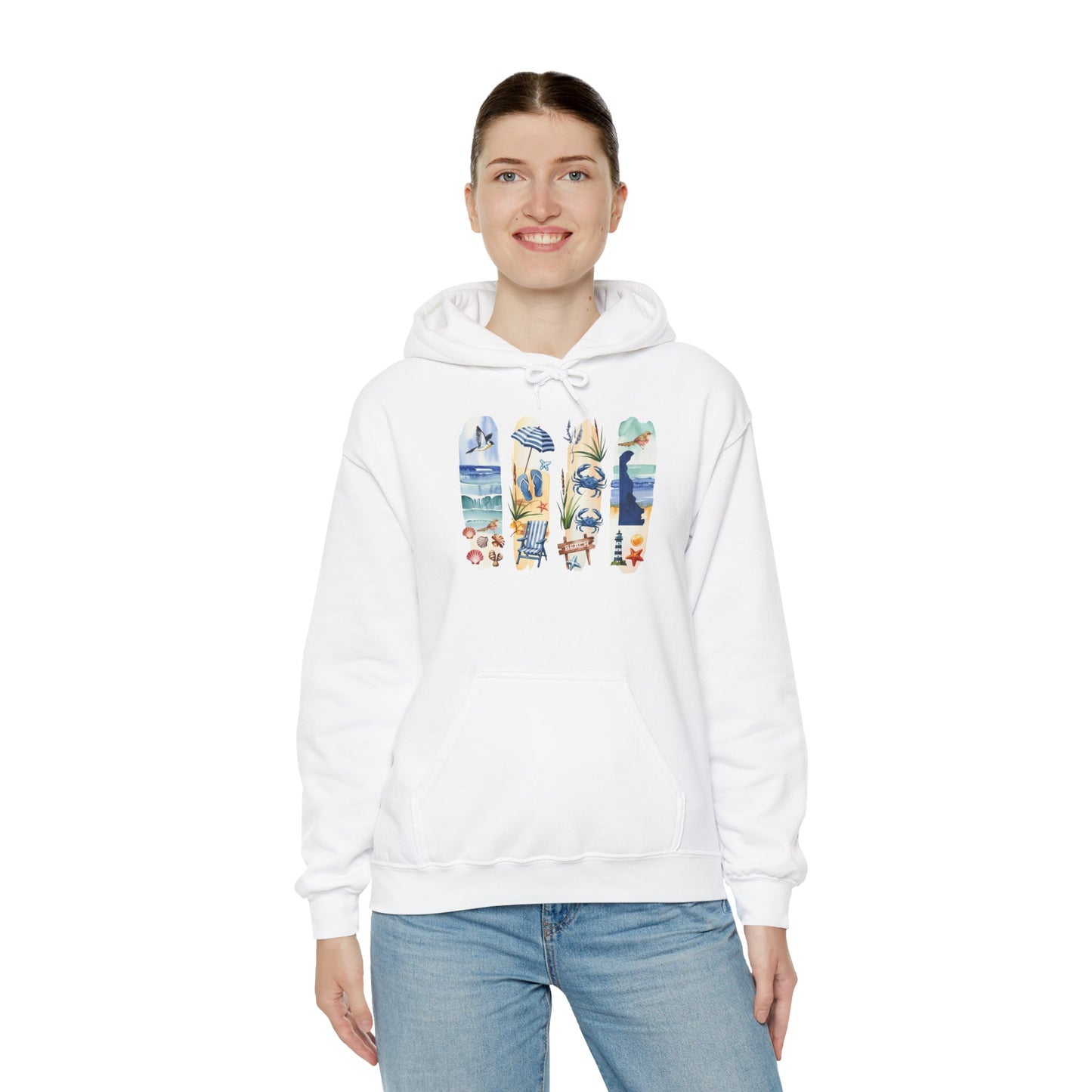 Delaware Nature Hoodie – Unisex Sweatshirt for Shoreline & Trail Lovers