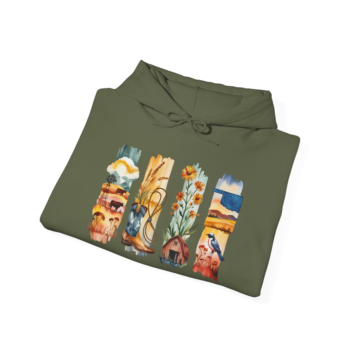 Oklahoma Nature Hoodie – Unisex Scenic Sweatshirt for Outdoor Adventurers