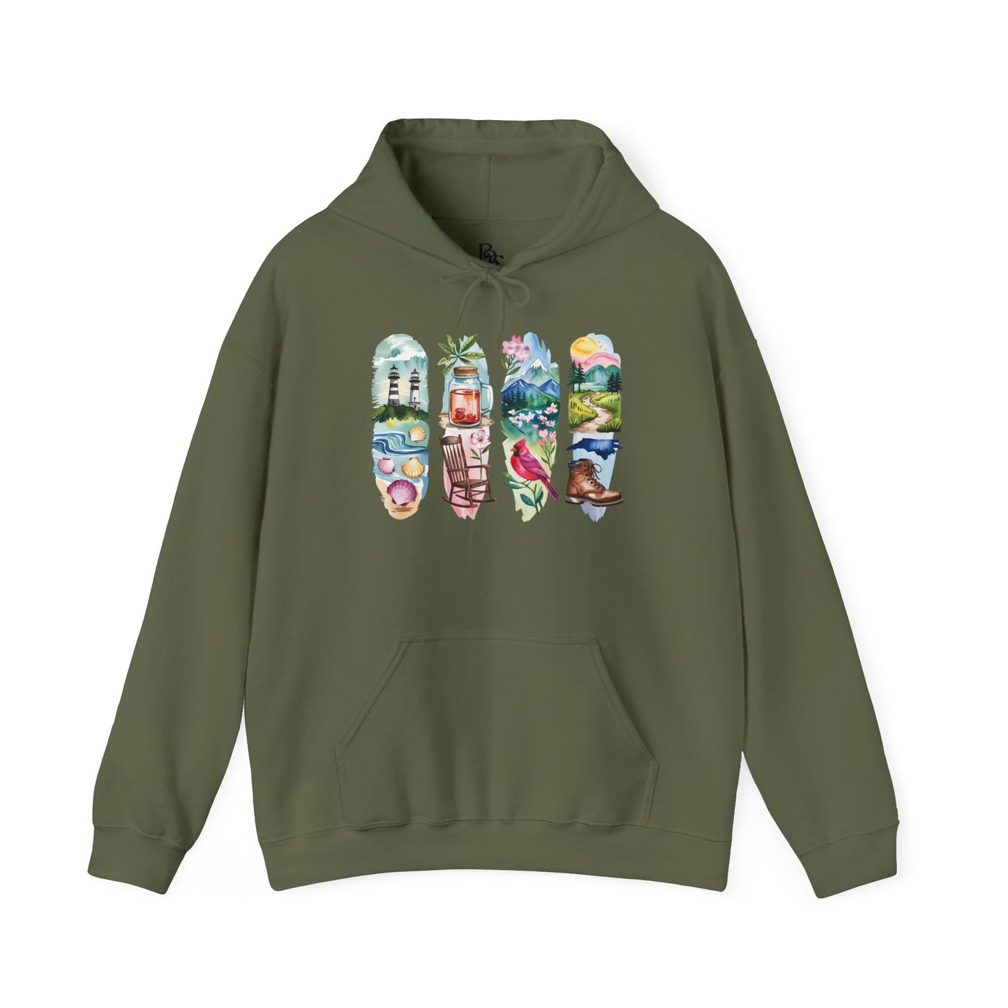 North Carolina Nature Hoodie – Unisex Sweatshirt for Nature Lovers