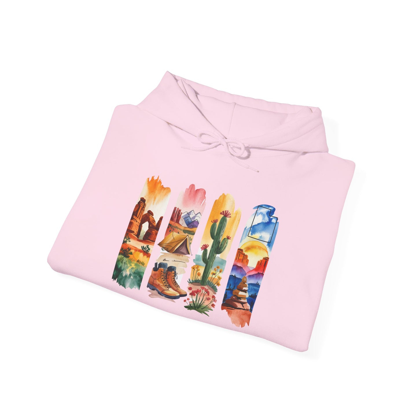 Utah Nature Hoodie – Unisex Desert Landscape Sweatshirt for Hikers & Adventure Seekers