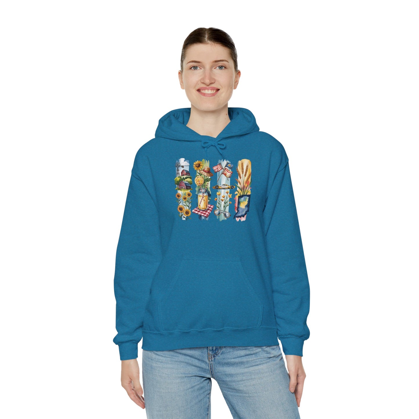 Indiana Nature Hoodie – Unisex Sweatshirt for Forest & Lakeside Wanderers