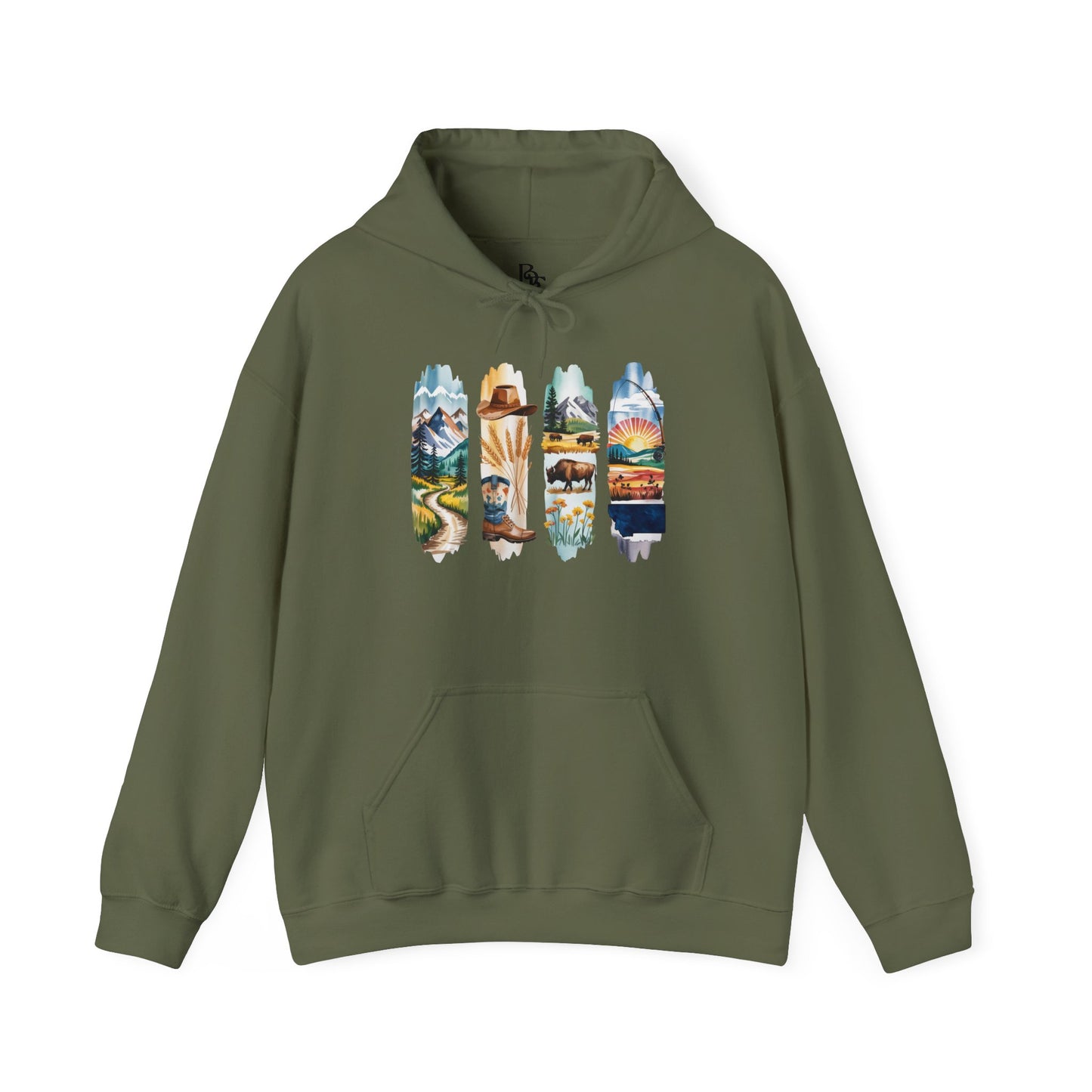 Montana Nature Hoodie – Unisex Big Sky Country Sweatshirt for Wilderness Lovers