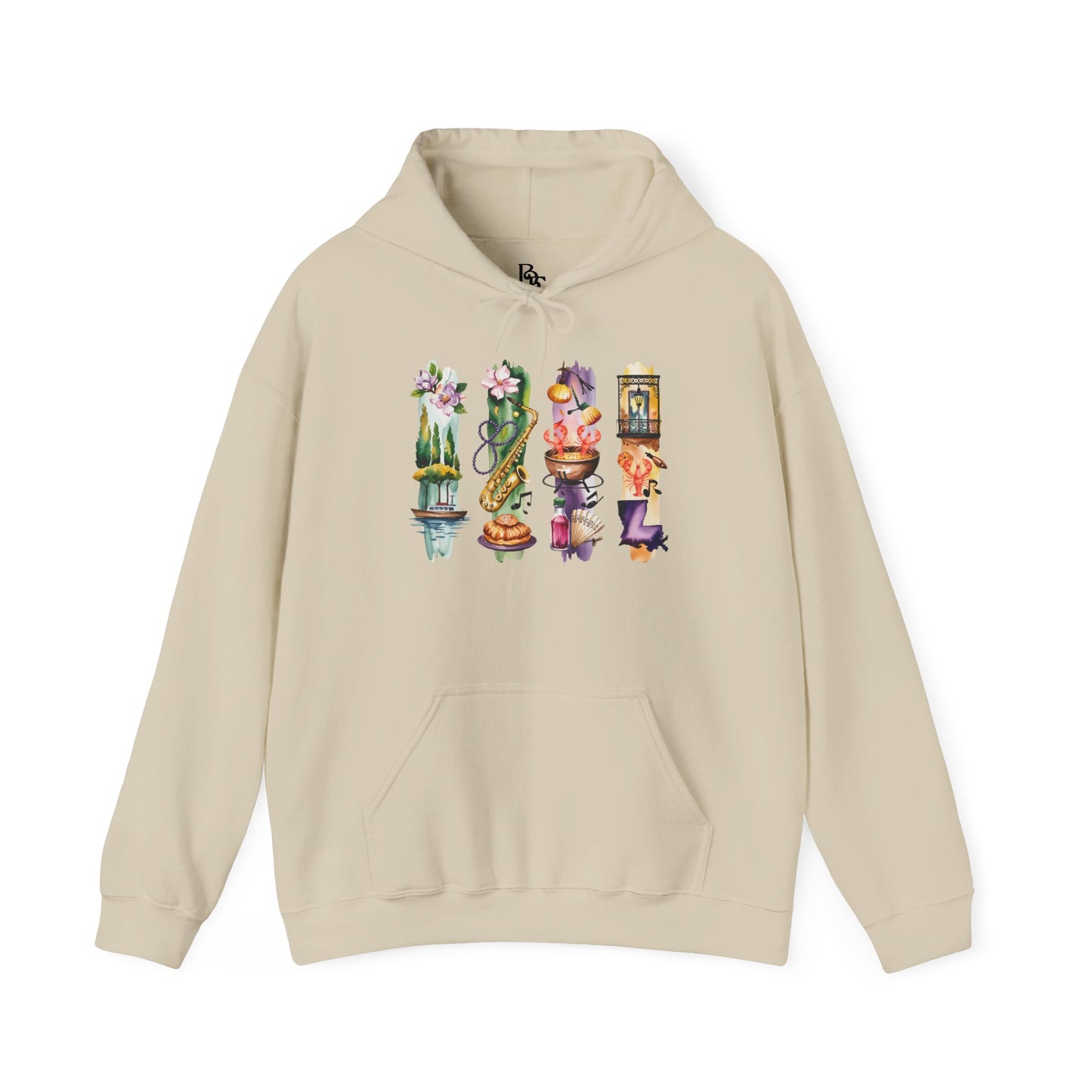 Louisiana Nature Hoodie – Unisex Sweatshirt for Music, Culture & Nature Lovers