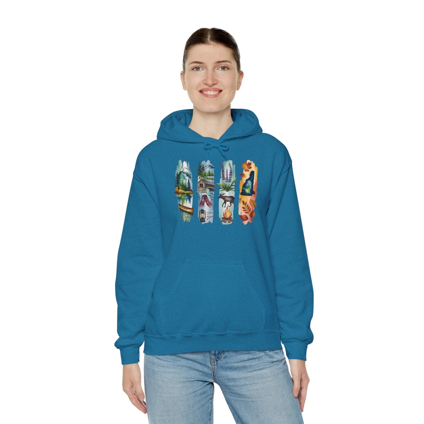 New Hampshire Nature Hoodie – Unisex Sweatshirt for Mountain & Forest Lovers