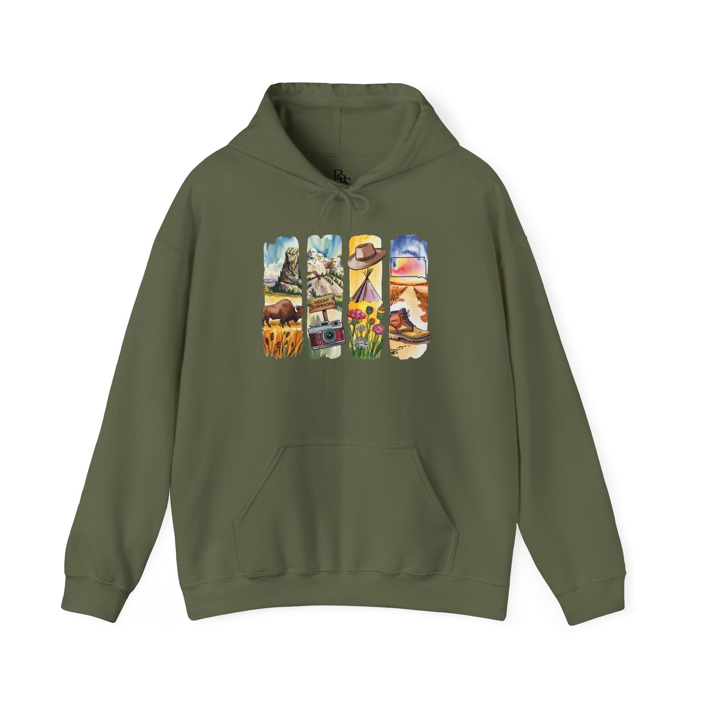 South Dakota Nature Hoodie – Unisex Sweatshirt for Outdoor Adventurers