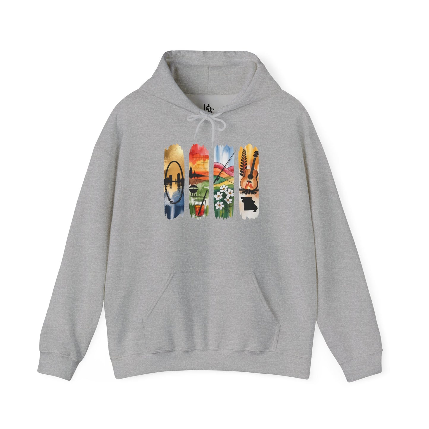 Missouri Nature Hoodie – Unisex Sweatshirt for Trail & River Lovers