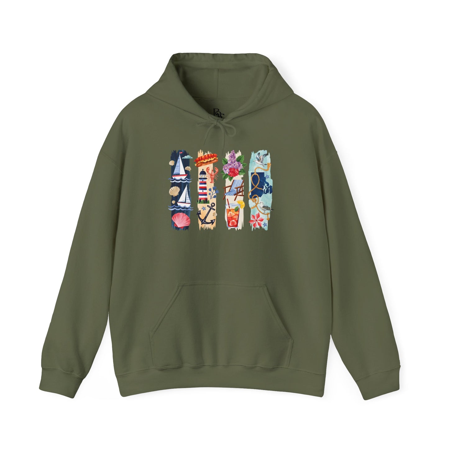 Rhode Island Nature Hoodie – Unisex Ocean State Sweatshirt for Coastal & Outdoor Lovers