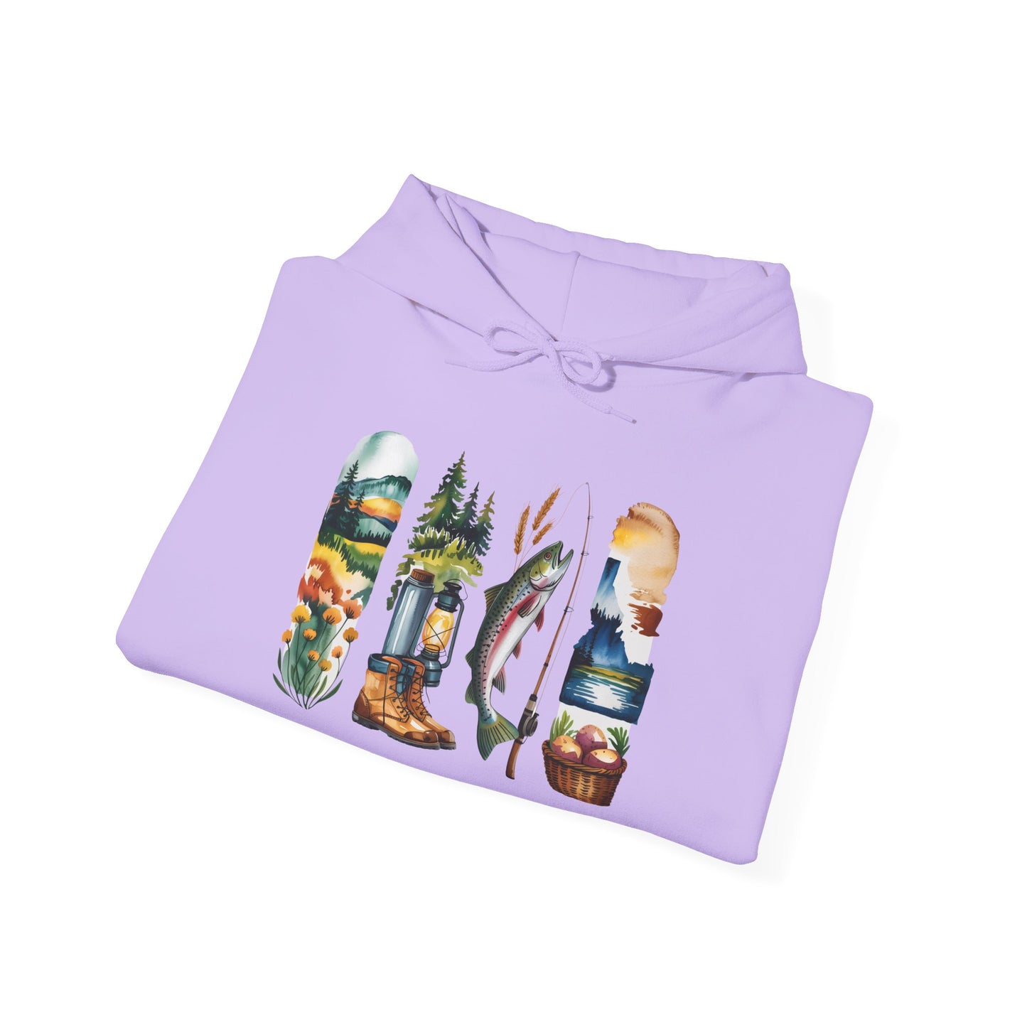 Idaho Nature Hoodie – Unisex Sweatshirt for Mountain & River Lovers