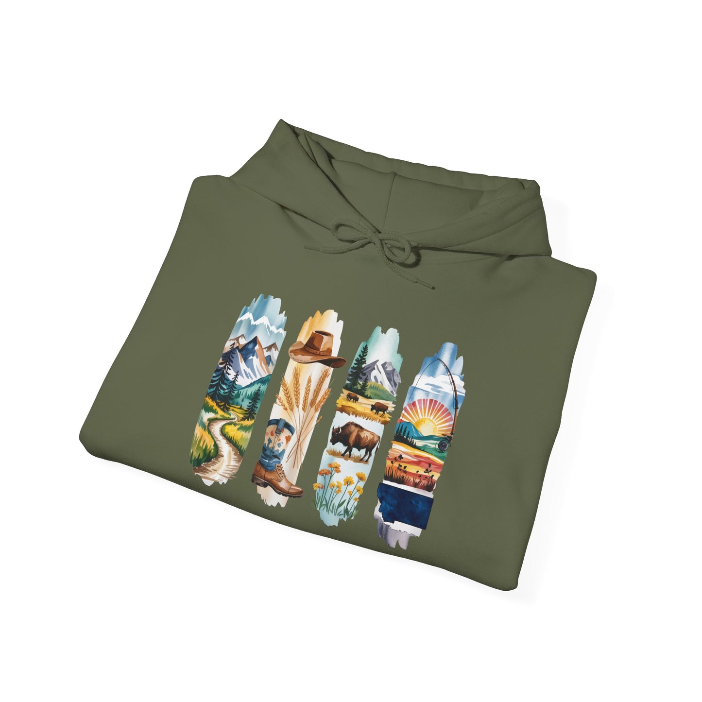 Montana Nature Hoodie – Unisex Big Sky Country Sweatshirt for Wilderness Lovers