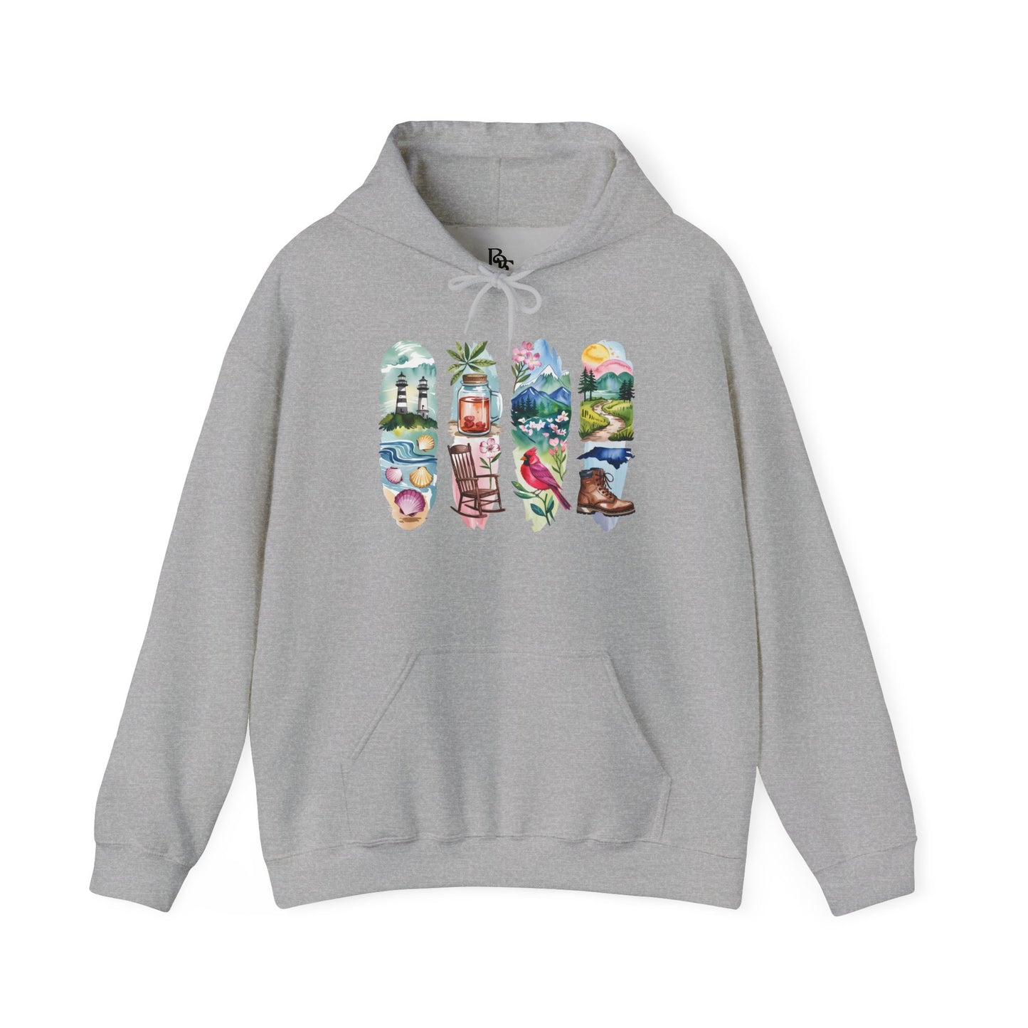 North Carolina Nature Hoodie – Unisex Sweatshirt for Nature Lovers