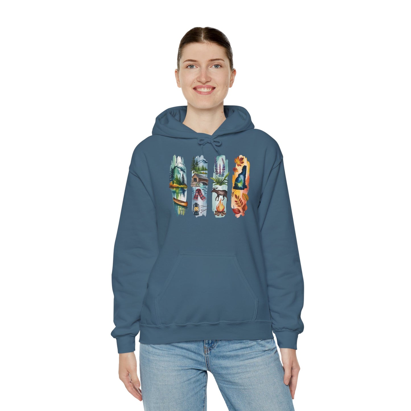 New Hampshire Nature Hoodie – Unisex Sweatshirt for Mountain & Forest Lovers