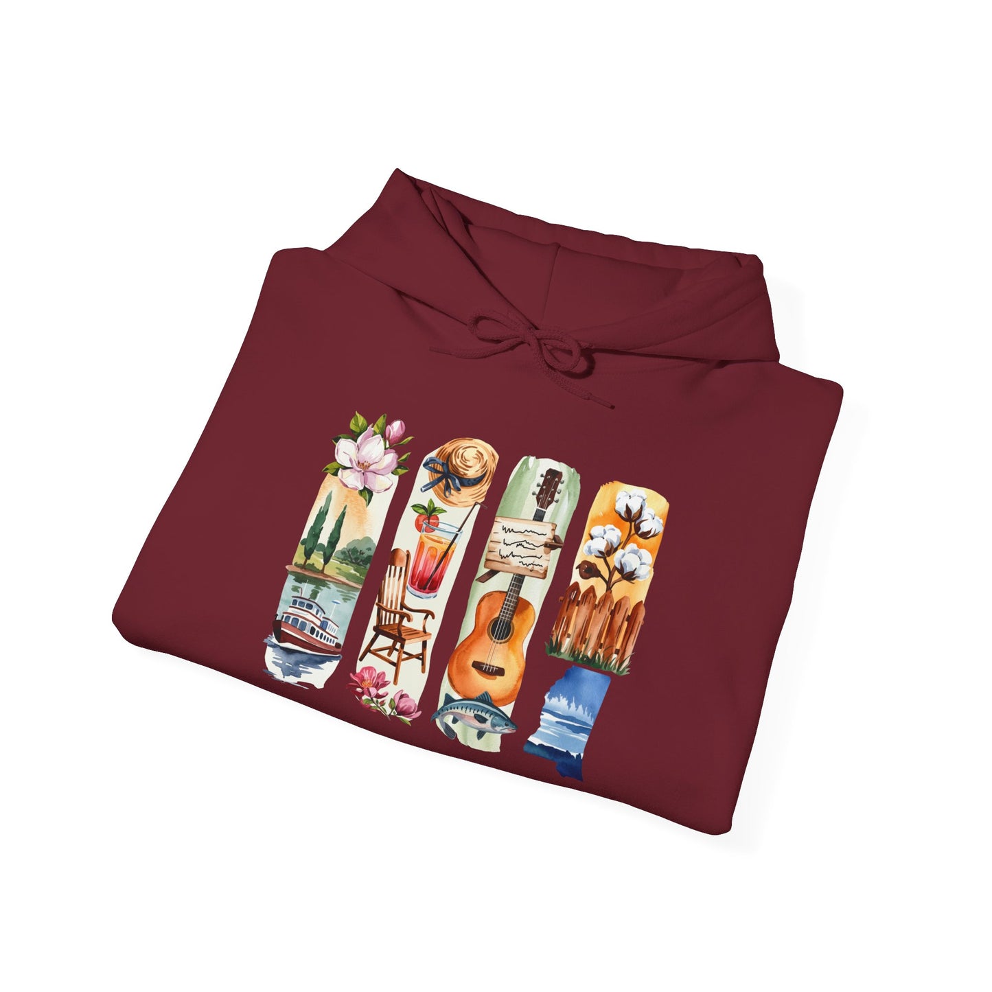 Mississippi Nature Hoodie – Unisex Sweatshirt for River & Forest Lovers