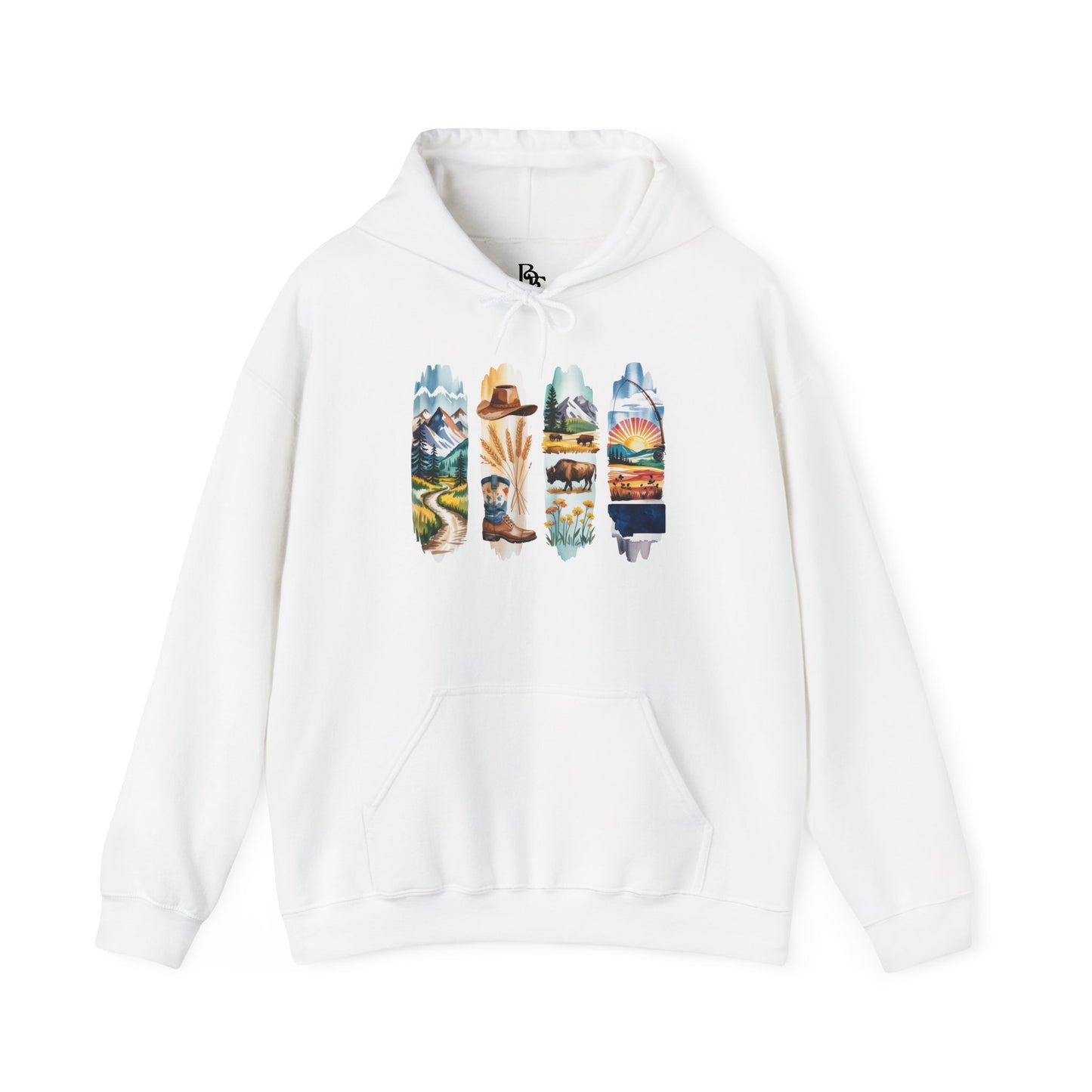 Montana Nature Hoodie – Unisex Big Sky Country Sweatshirt for Wilderness Lovers