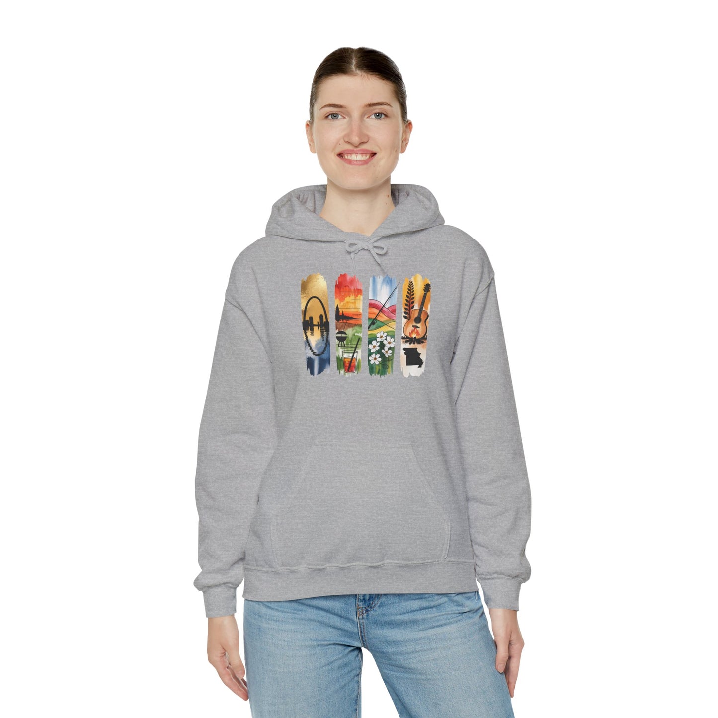 Missouri Nature Hoodie – Unisex Sweatshirt for Trail & River Lovers