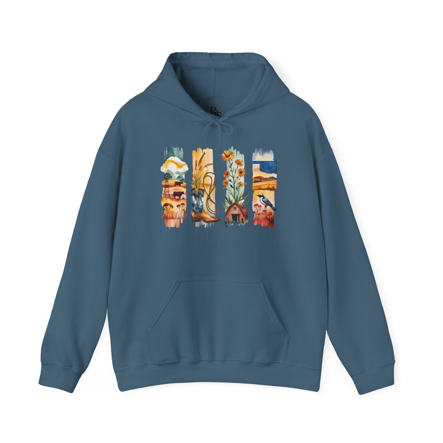Oklahoma Nature Hoodie – Unisex Scenic Sweatshirt for Outdoor Adventurers