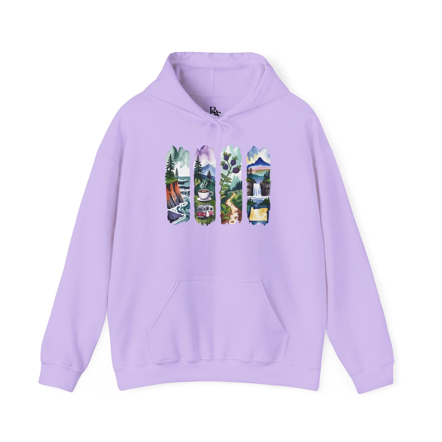 Oregon Nature Hoodie – Unisex Pacific Northwest Sweatshirt for Hikers & Adventure Enthusiasts