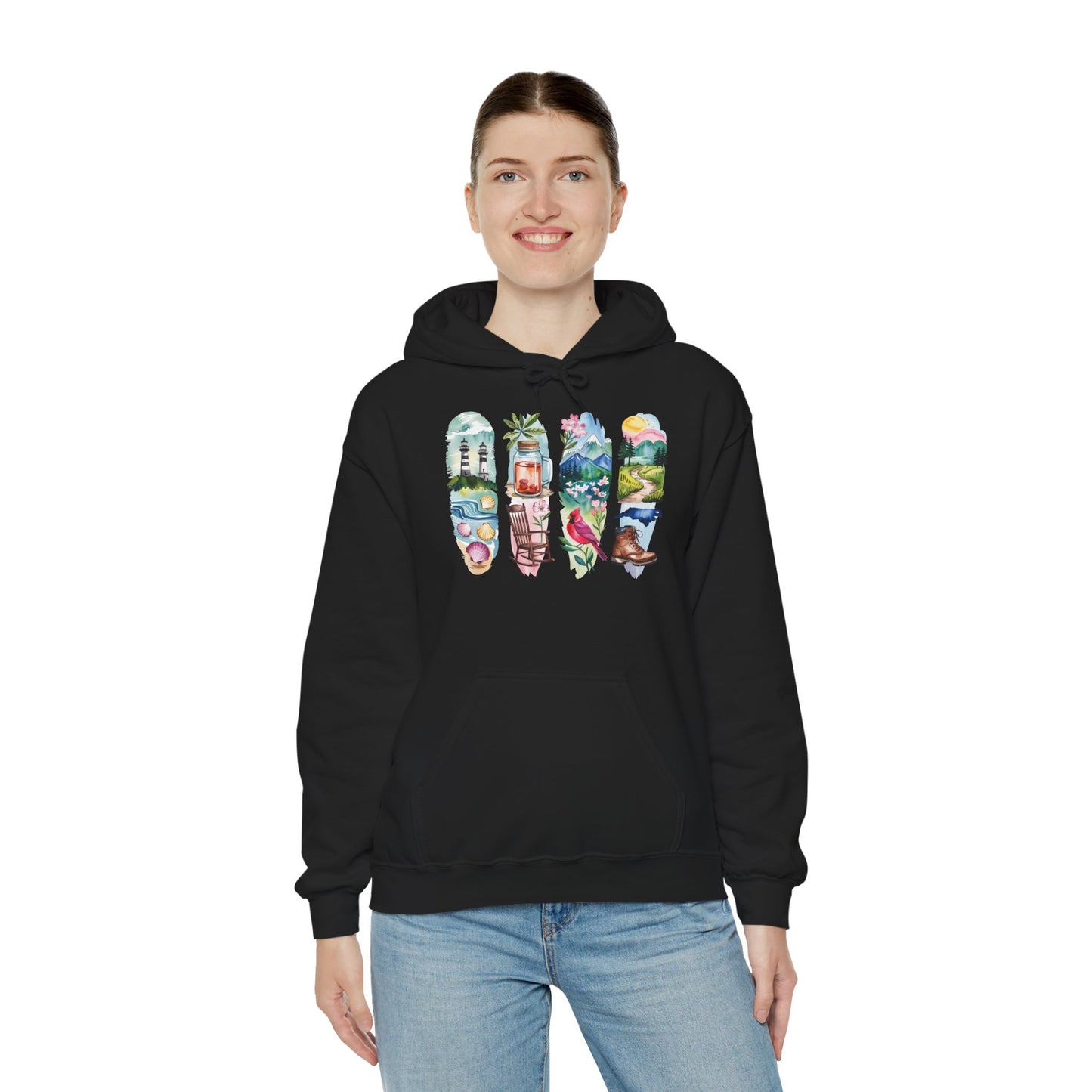 North Carolina Nature Hoodie – Unisex Sweatshirt for Nature Lovers