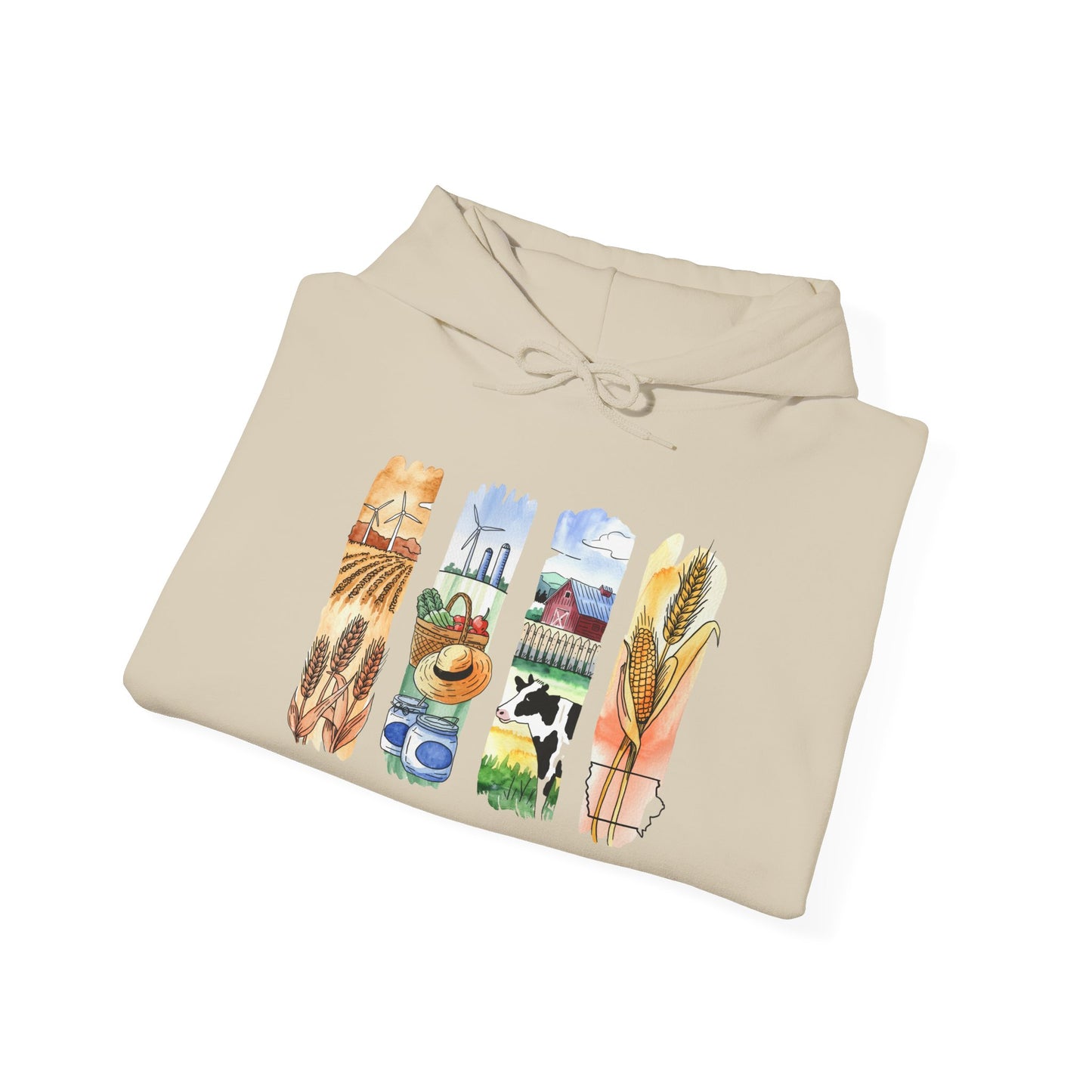 Iowa Nature Hoodie – Unisex Sweatshirt for Lounging or Exploring