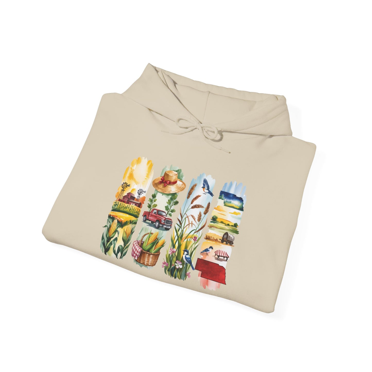 Nebraska Nature Hoodie – Unisex Sweatshirt for Prairie & Plains Explorers