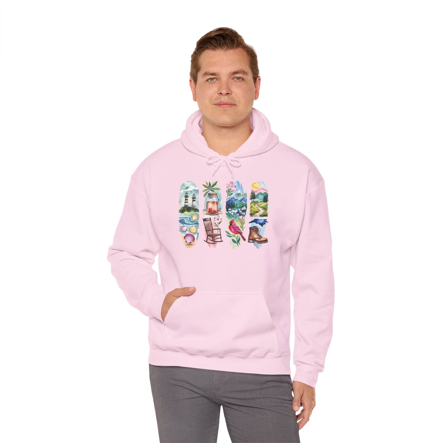 North Carolina Nature Hoodie – Unisex Sweatshirt for Nature Lovers