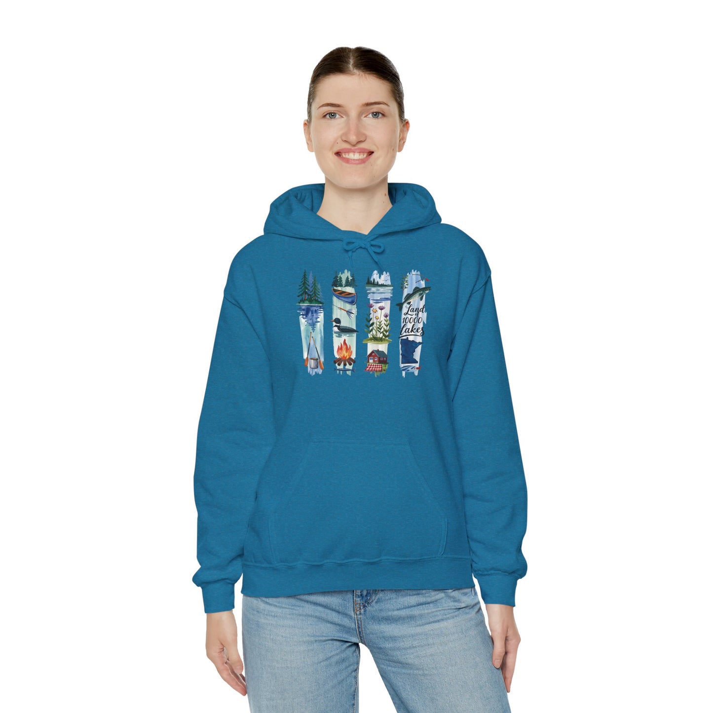 Minnesota Nature Hoodie – Unisex Sweatshirt for Forest & Lake Lovers