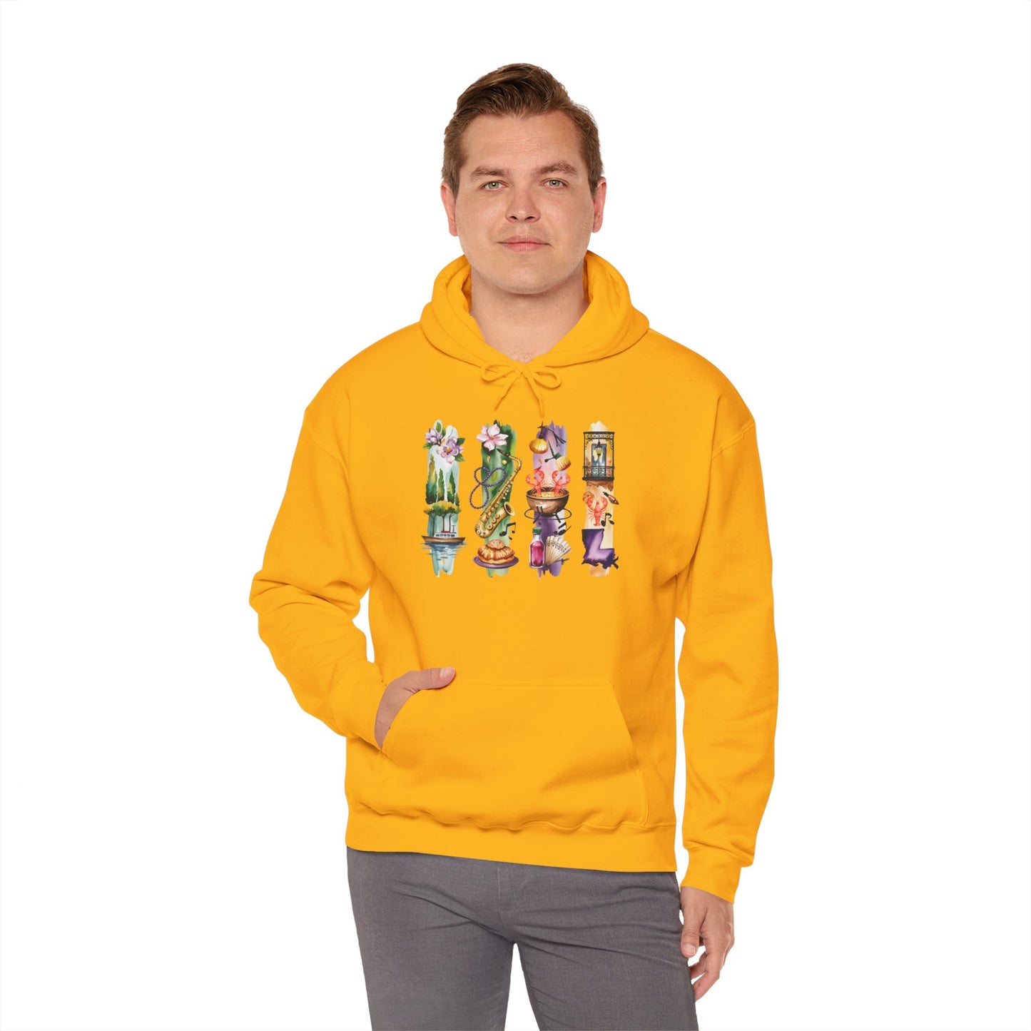 Louisiana Nature Hoodie – Unisex Sweatshirt for Music, Culture & Nature Lovers