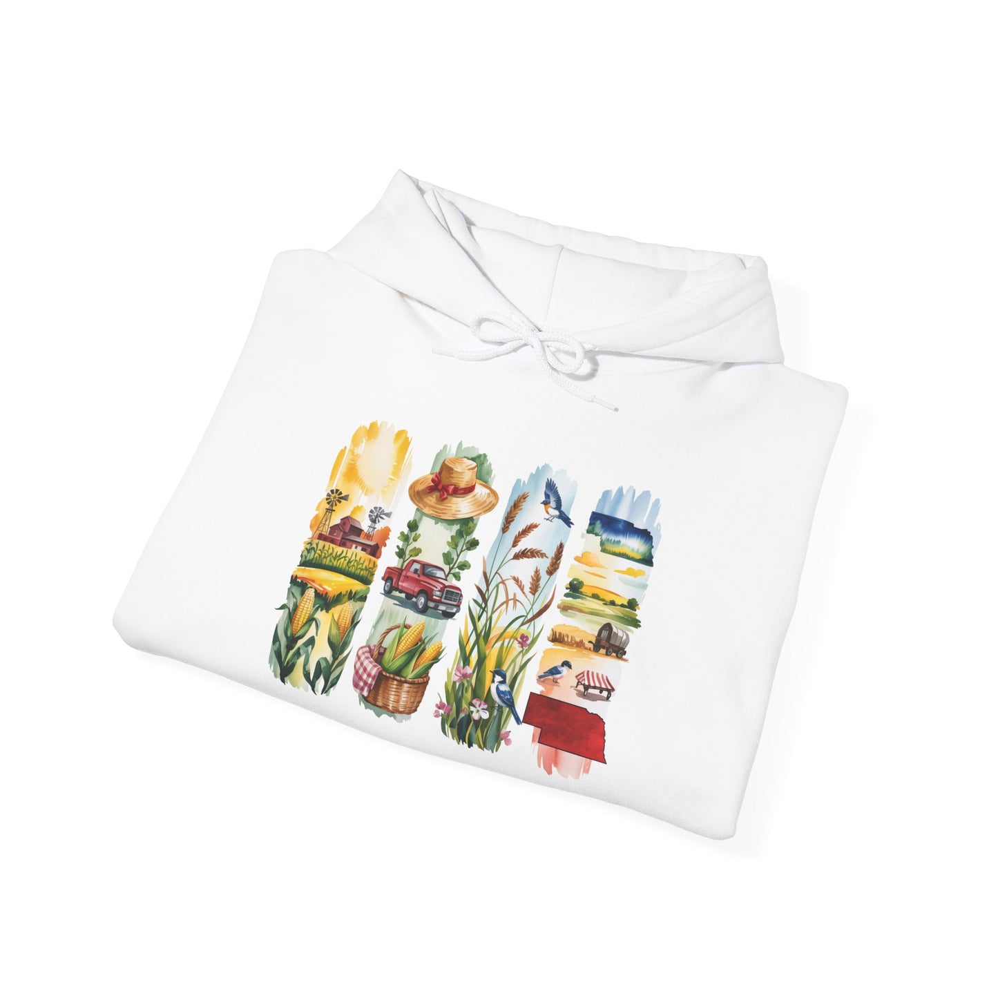 Nebraska Nature Hoodie – Unisex Sweatshirt for Prairie & Plains Explorers