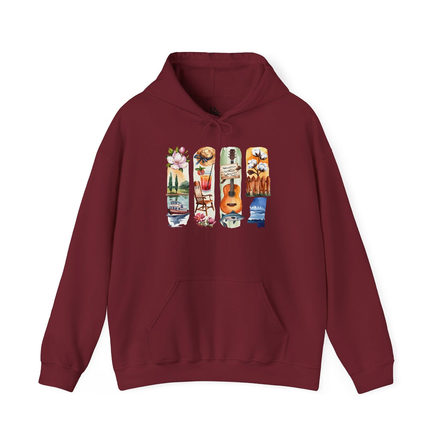 Mississippi Nature Hoodie – Unisex Sweatshirt for River & Forest Lovers