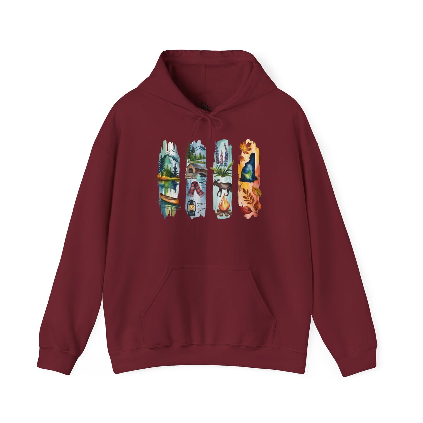 New Hampshire Nature Hoodie – Unisex Sweatshirt for Mountain & Forest Lovers