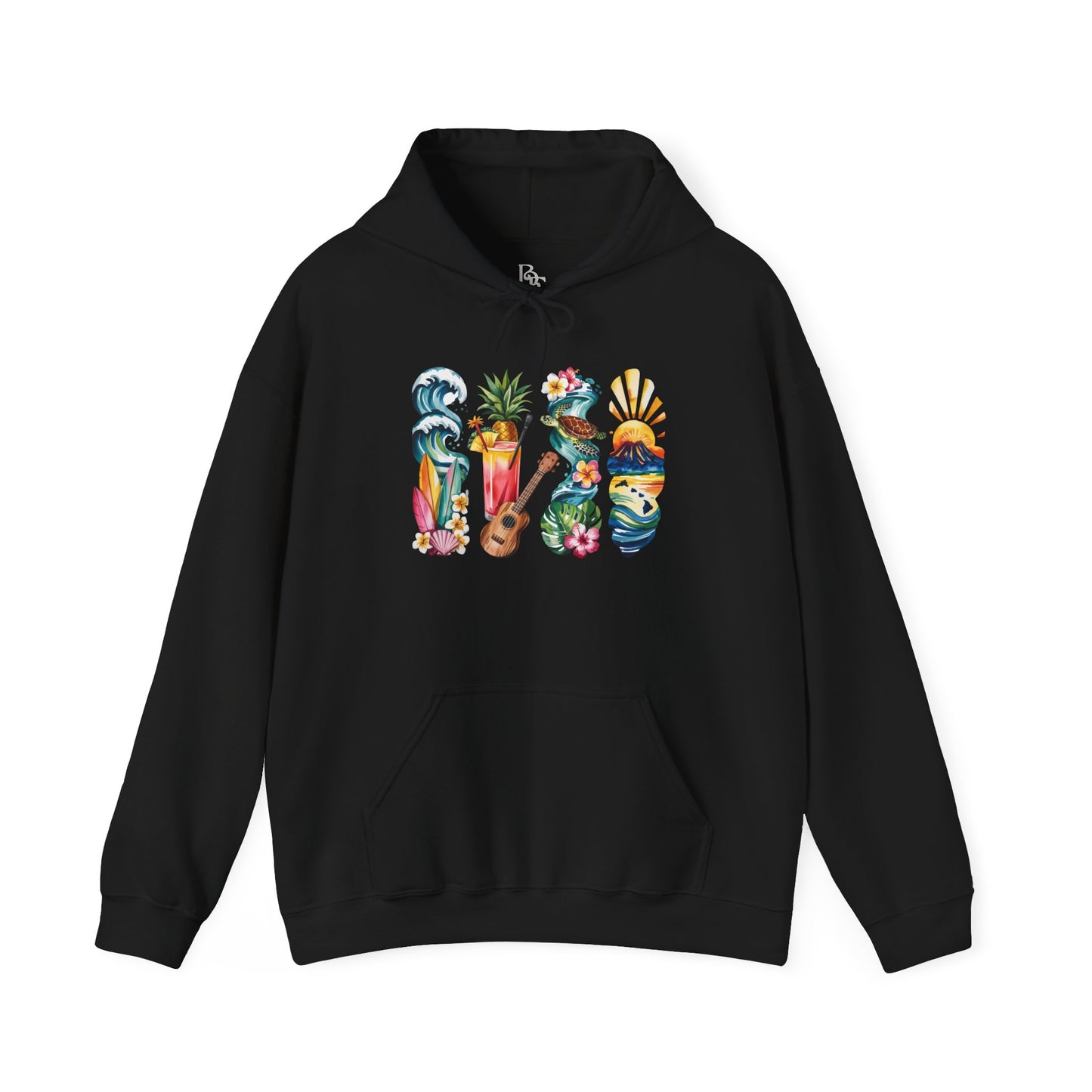 Hawaii Nature Hoodie – Unisex Sweatshirt for Volcano & Ocean Lovers