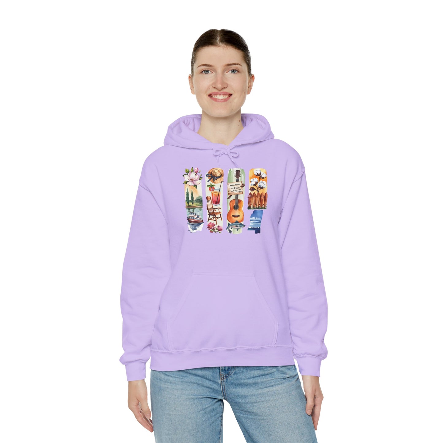 Mississippi Nature Hoodie – Unisex Sweatshirt for River & Forest Lovers
