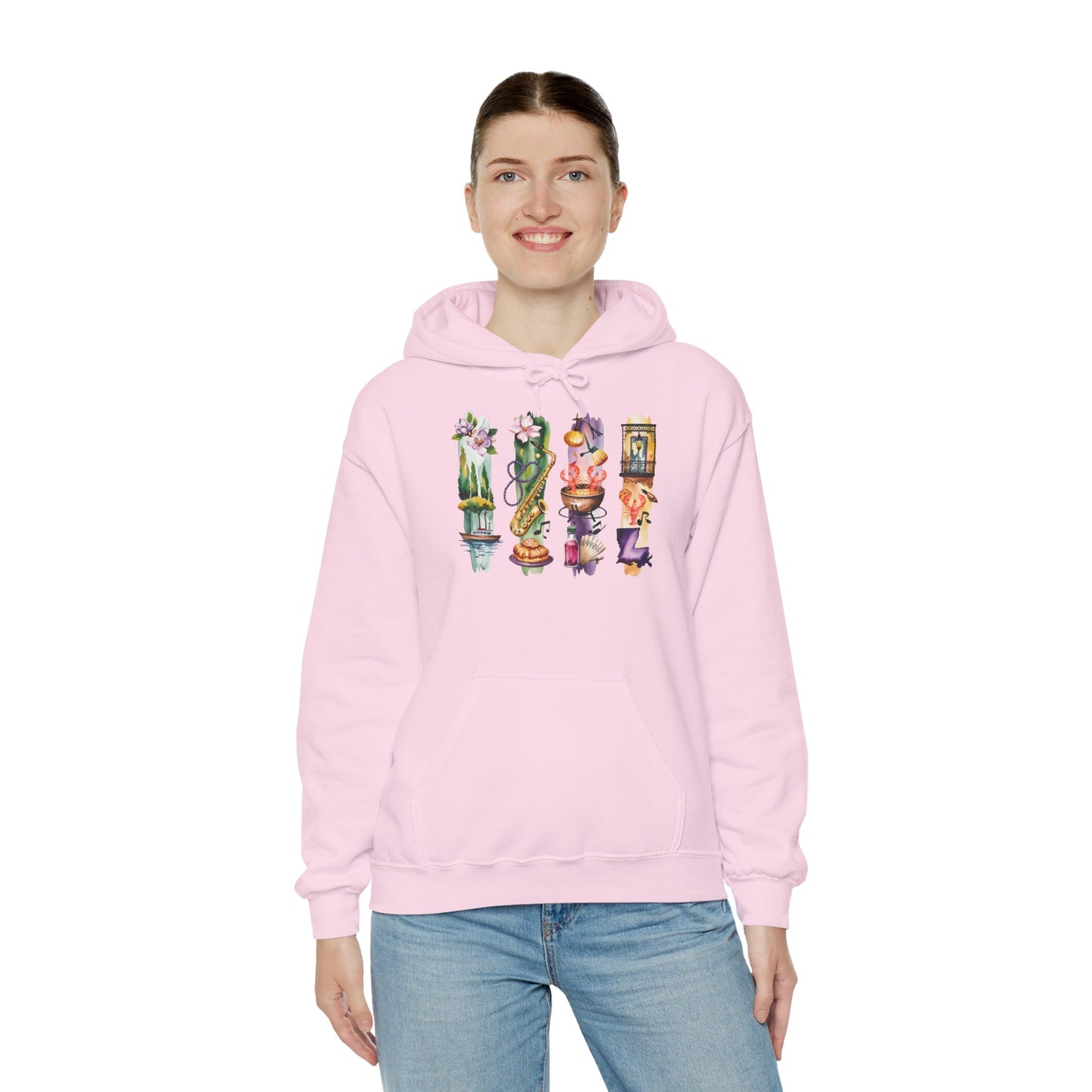 Louisiana Nature Hoodie – Unisex Sweatshirt for Music, Culture & Nature Lovers