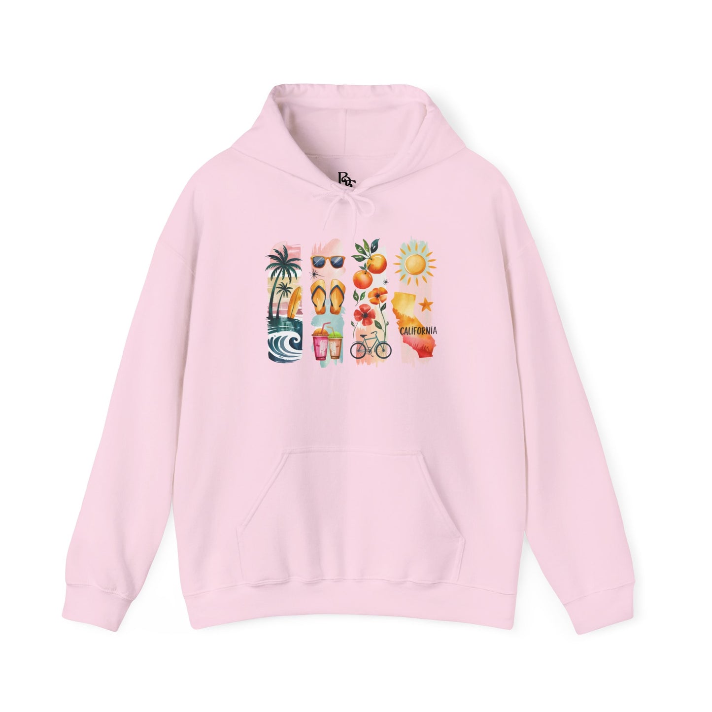 California Nature Hoodie – Unisex Sweatshirt for Water & Mountain Adventurers