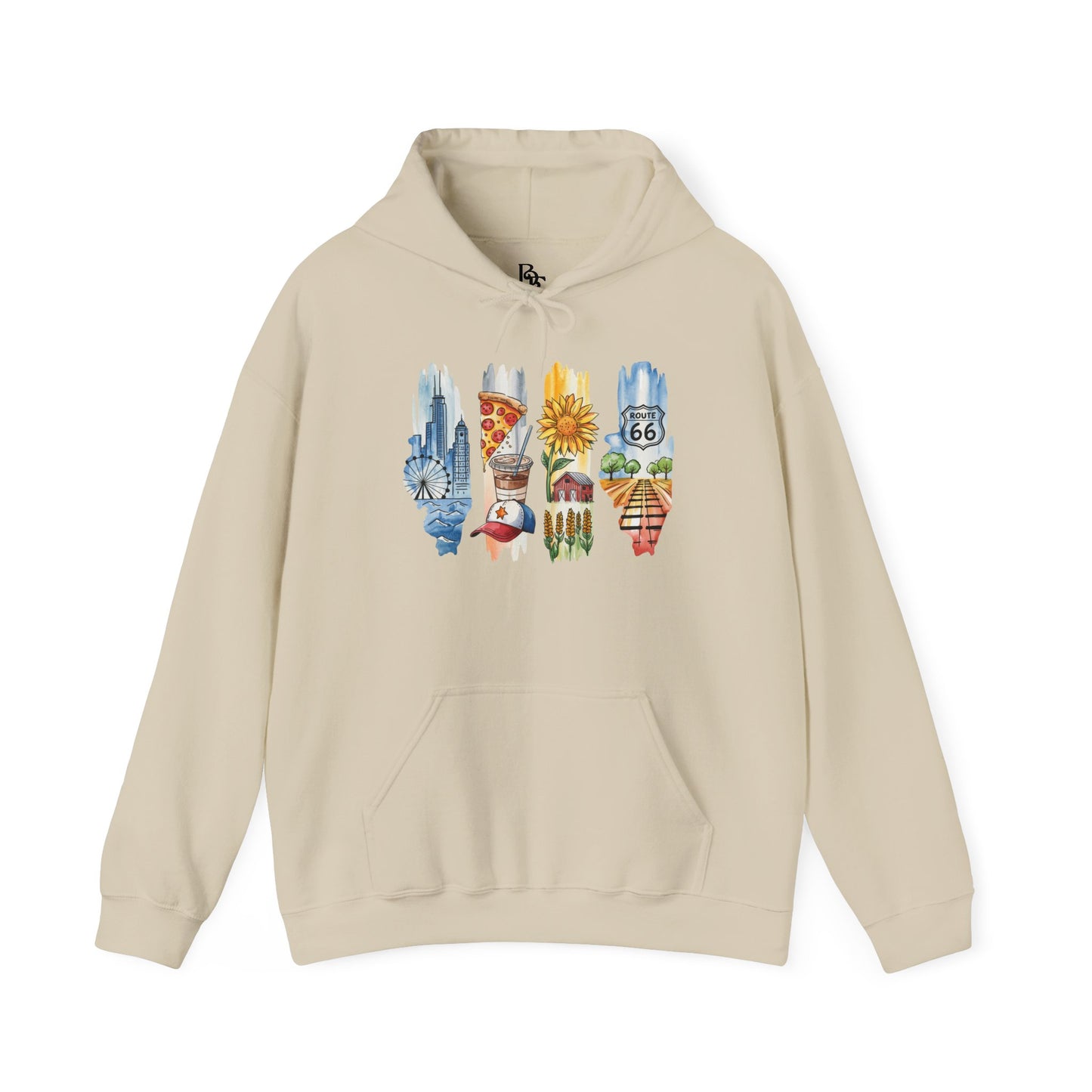 Illinois Nature Hoodie – Unisex Sweatshirt for Trail, Lake & City Escape Lovers