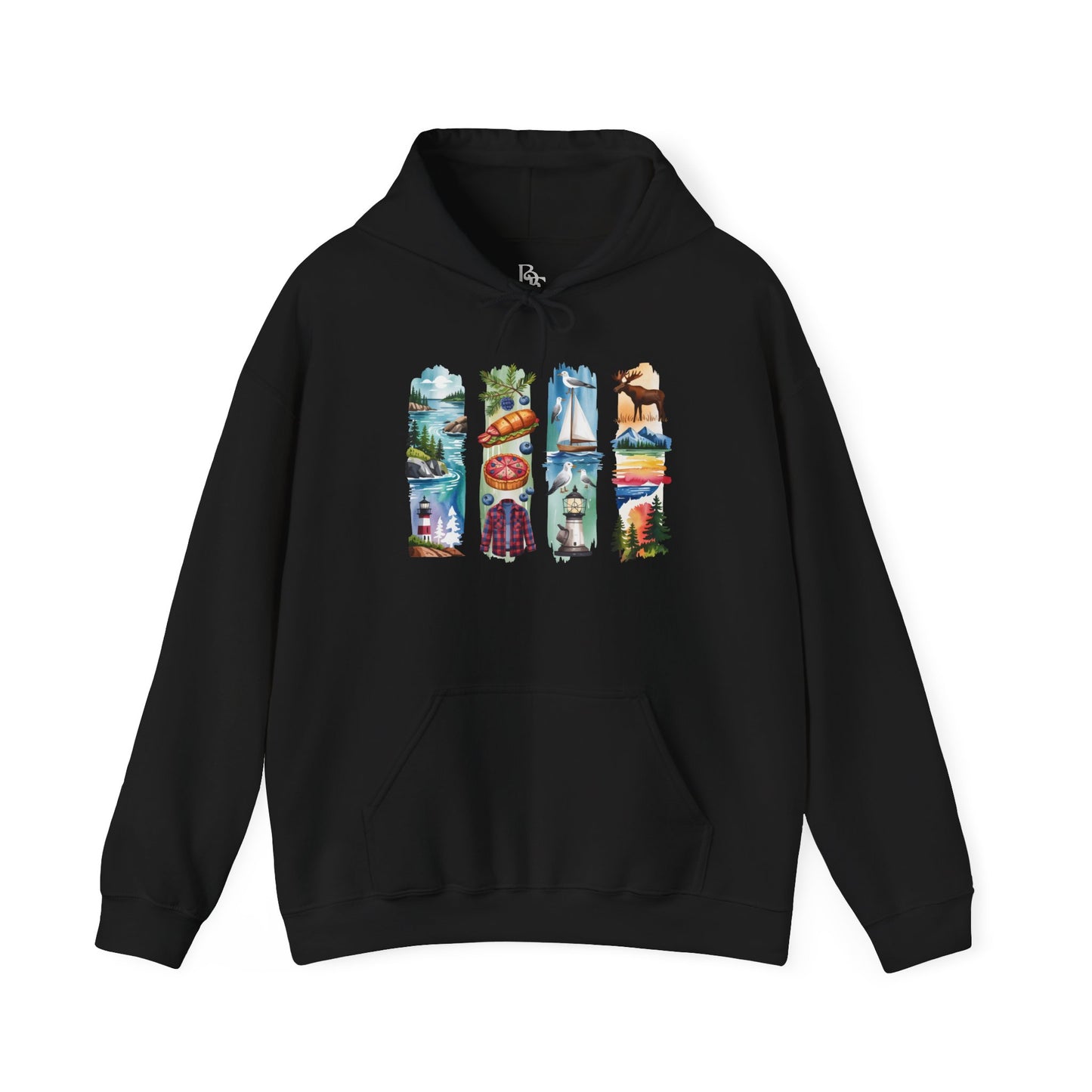 Maine Nature Hoodie – Unisex Sweatshirt for Wilderness Lovers