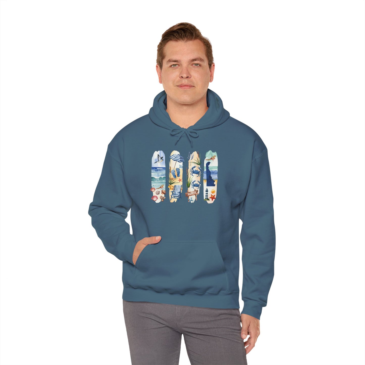 Delaware Nature Hoodie – Unisex Sweatshirt for Shoreline & Trail Lovers