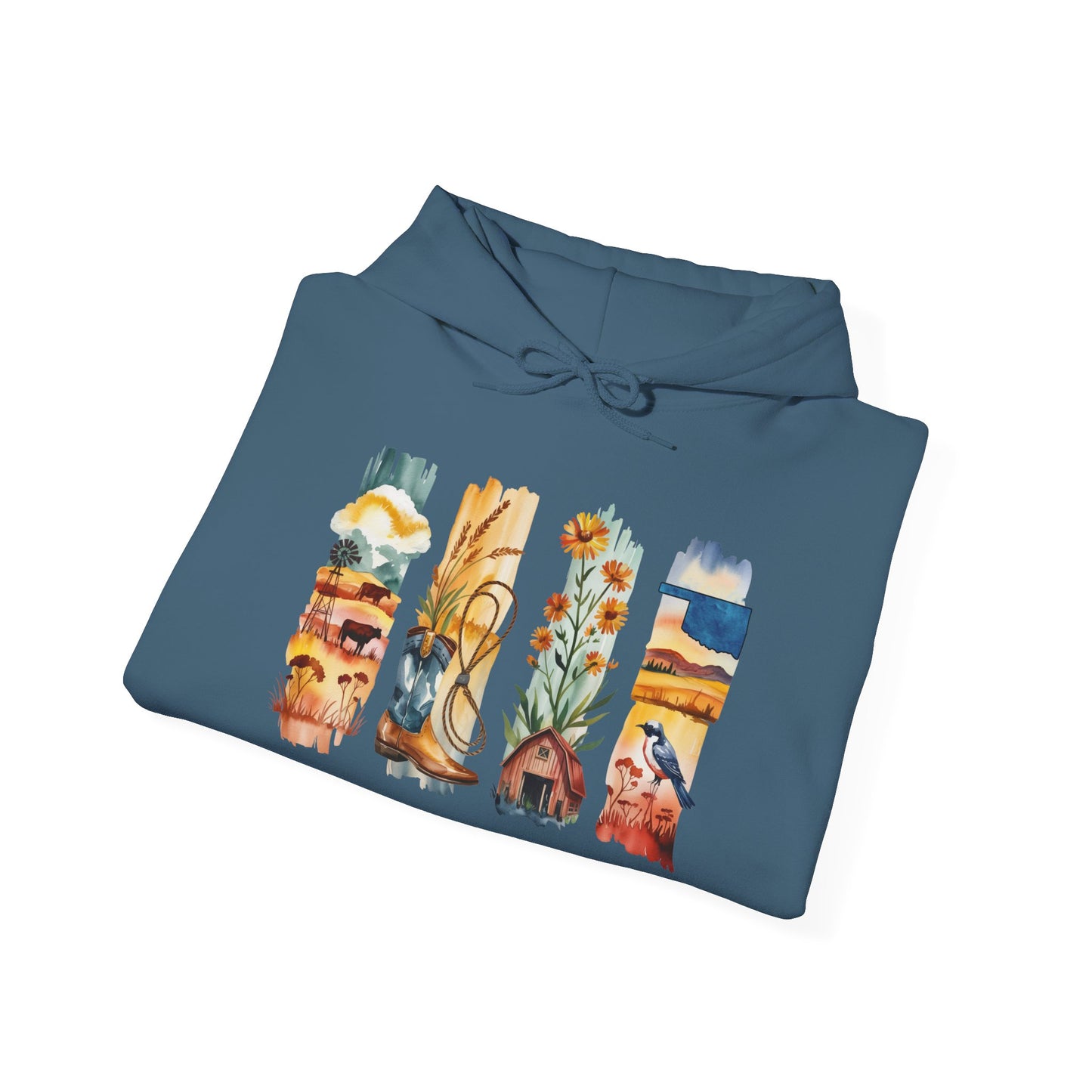 Oklahoma Nature Hoodie – Unisex Scenic Sweatshirt for Outdoor Adventurers