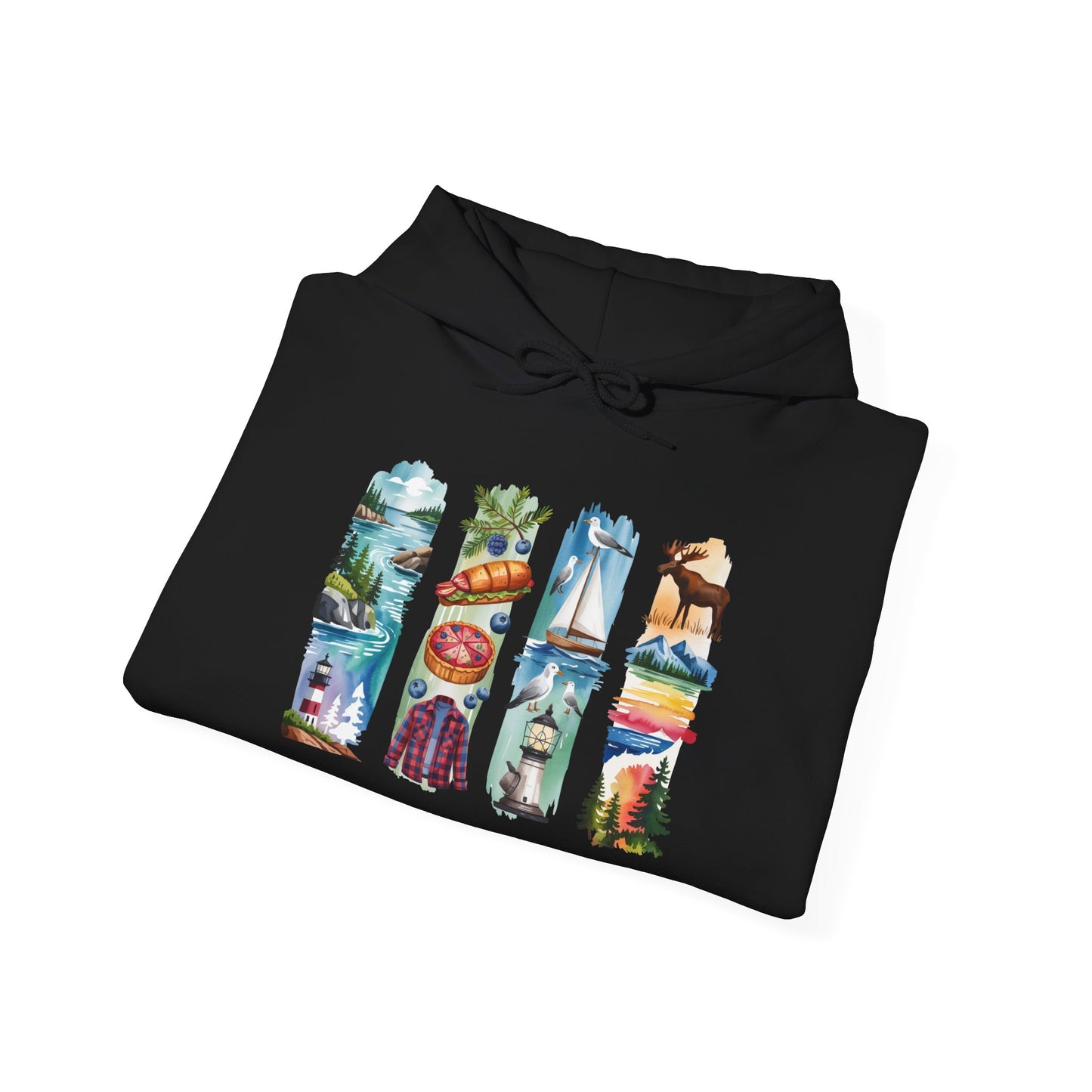 Maine Nature Hoodie – Unisex Sweatshirt for Wilderness Lovers