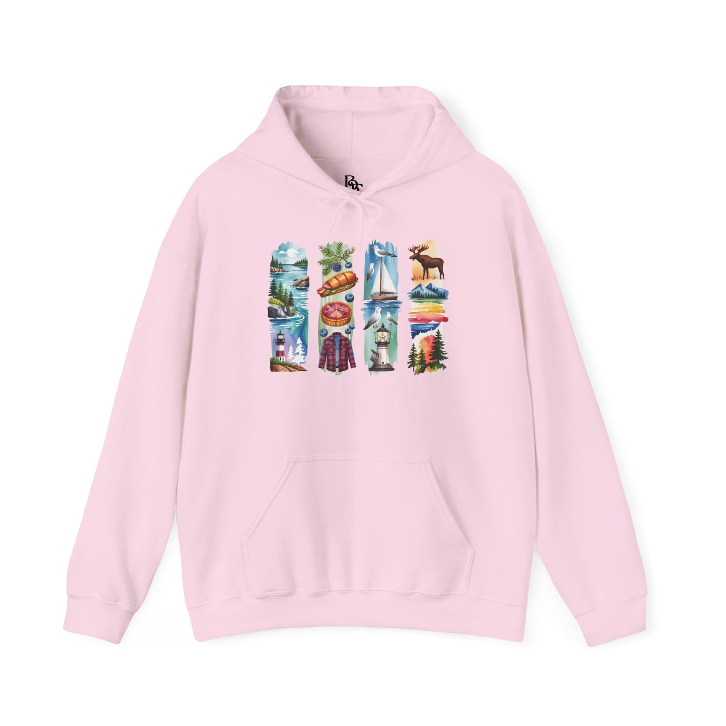 Maine Nature Hoodie – Unisex Sweatshirt for Wilderness Lovers