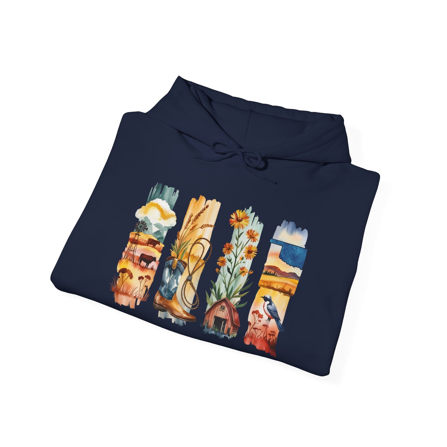 Oklahoma Nature Hoodie – Unisex Scenic Sweatshirt for Outdoor Adventurers