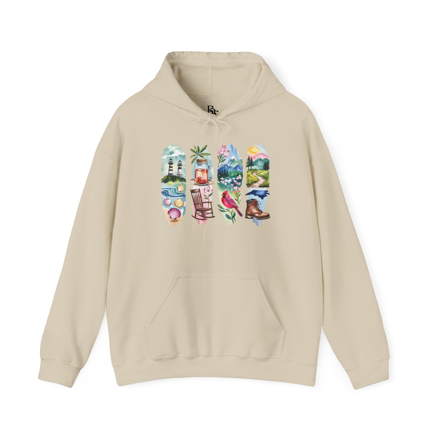 North Carolina Nature Hoodie – Unisex Sweatshirt for Nature Lovers