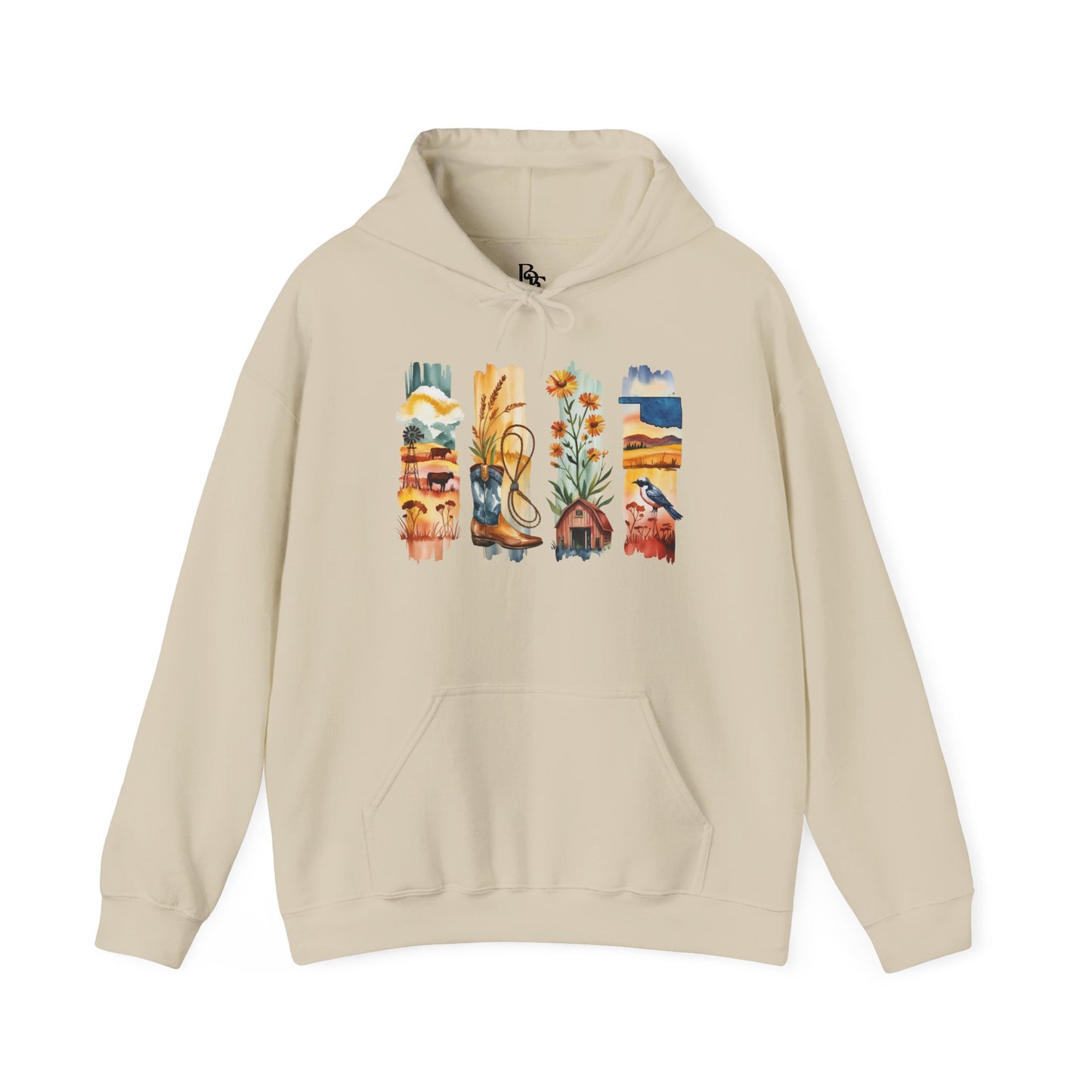 Oklahoma Nature Hoodie – Unisex Scenic Sweatshirt for Outdoor Adventurers
