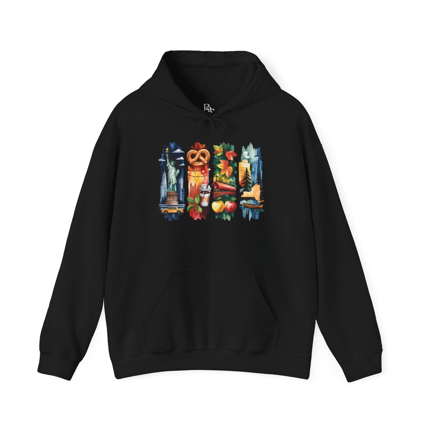 New York Nature Hoodie – Unisex Empire State Sweatshirt for Tourists and Travelers