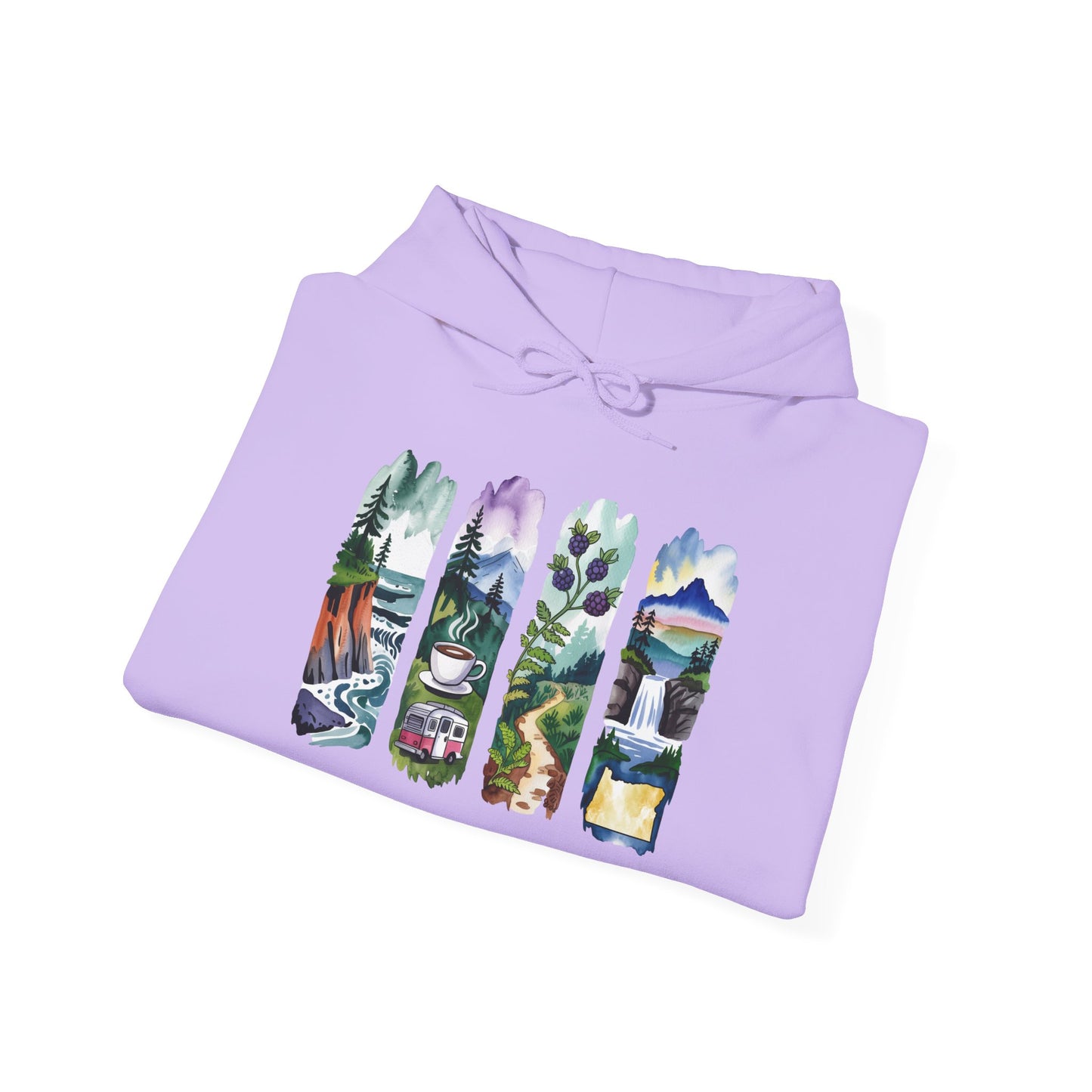 Oregon Nature Hoodie – Unisex Pacific Northwest Sweatshirt for Hikers & Adventure Enthusiasts