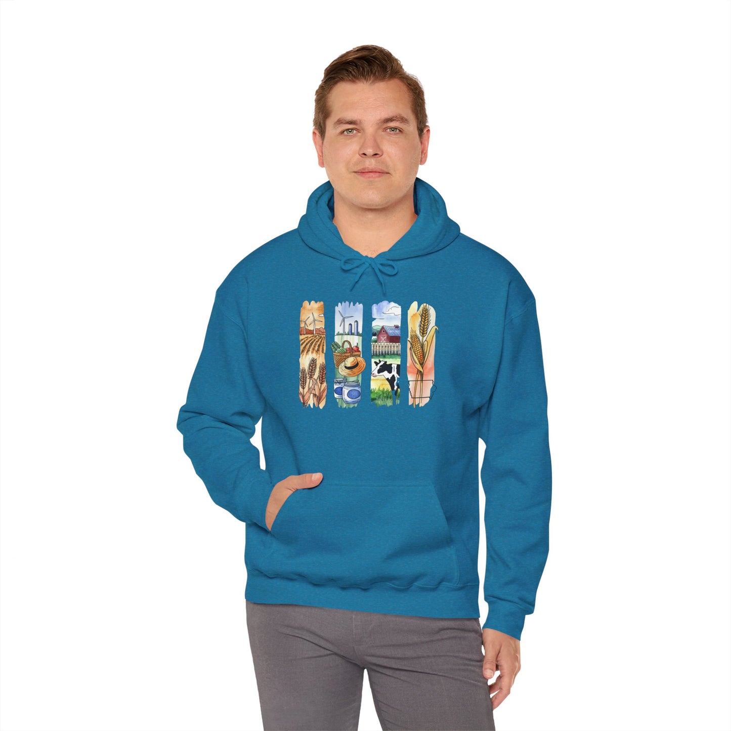 Iowa Nature Hoodie – Unisex Sweatshirt for Lounging or Exploring
