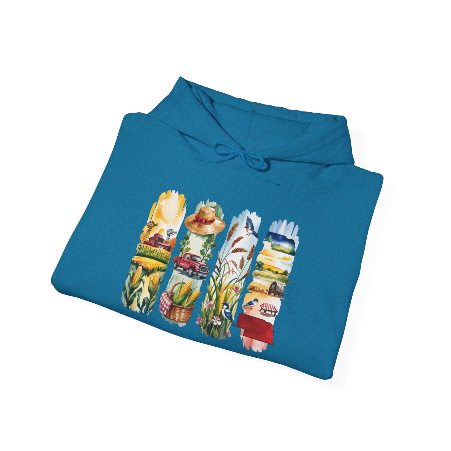 Nebraska Nature Hoodie – Unisex Sweatshirt for Prairie & Plains Explorers
