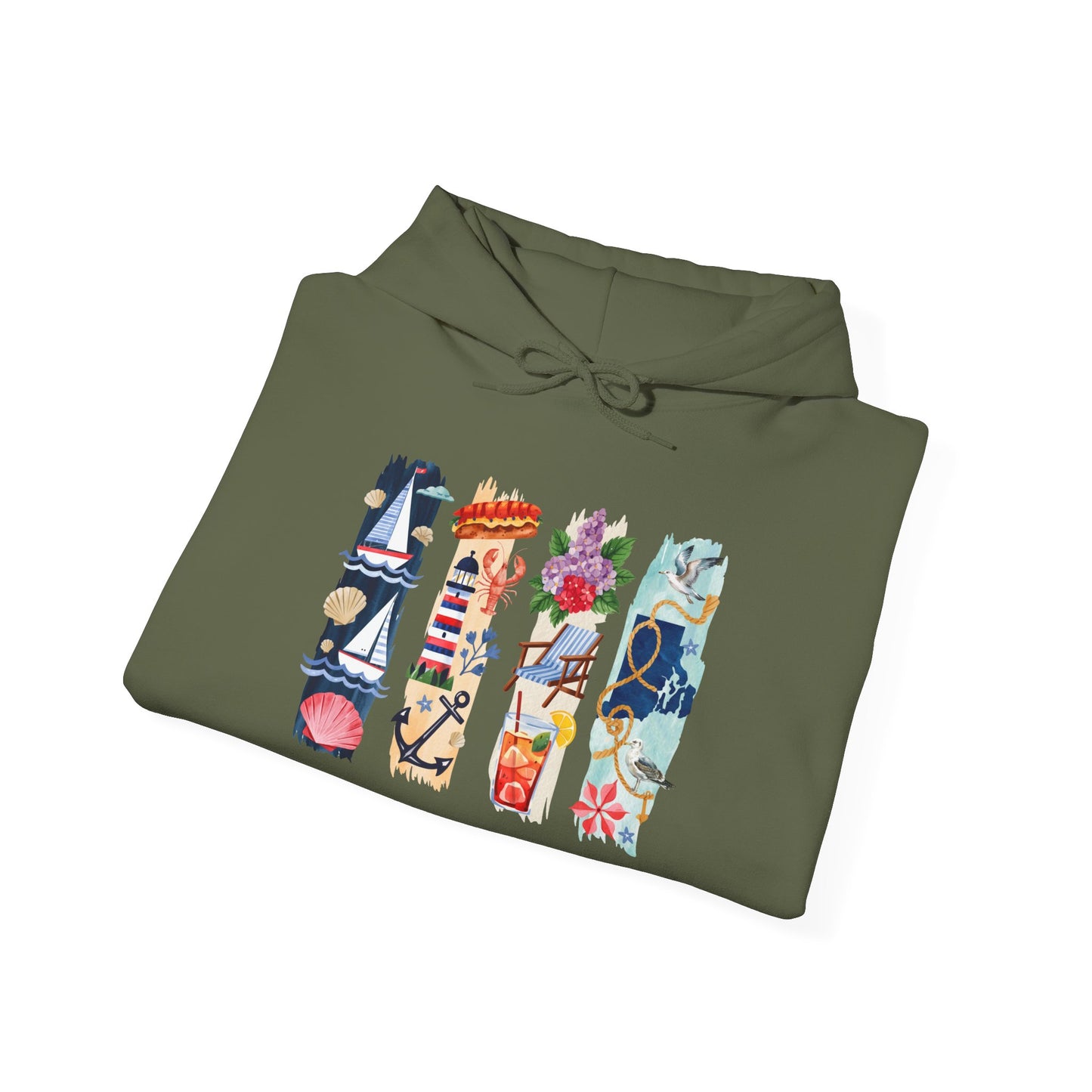 Rhode Island Nature Hoodie – Unisex Ocean State Sweatshirt for Coastal & Outdoor Lovers