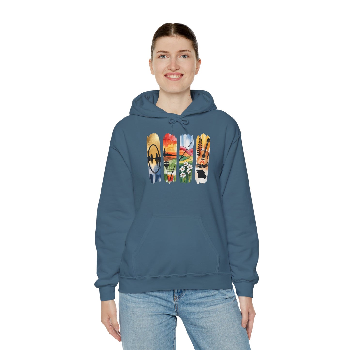 Missouri Nature Hoodie – Unisex Sweatshirt for Trail & River Lovers