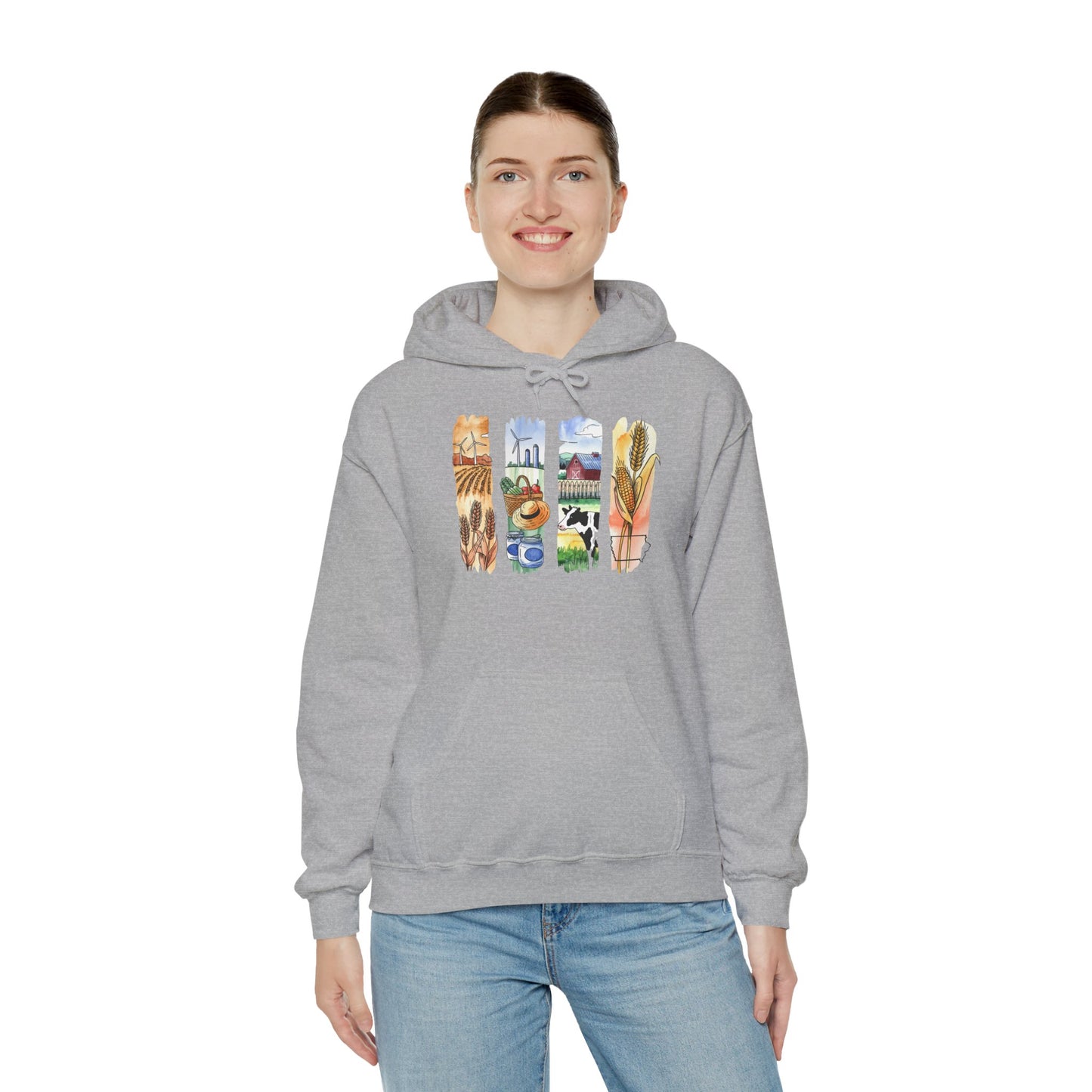 Iowa Nature Hoodie – Unisex Sweatshirt for Lounging or Exploring