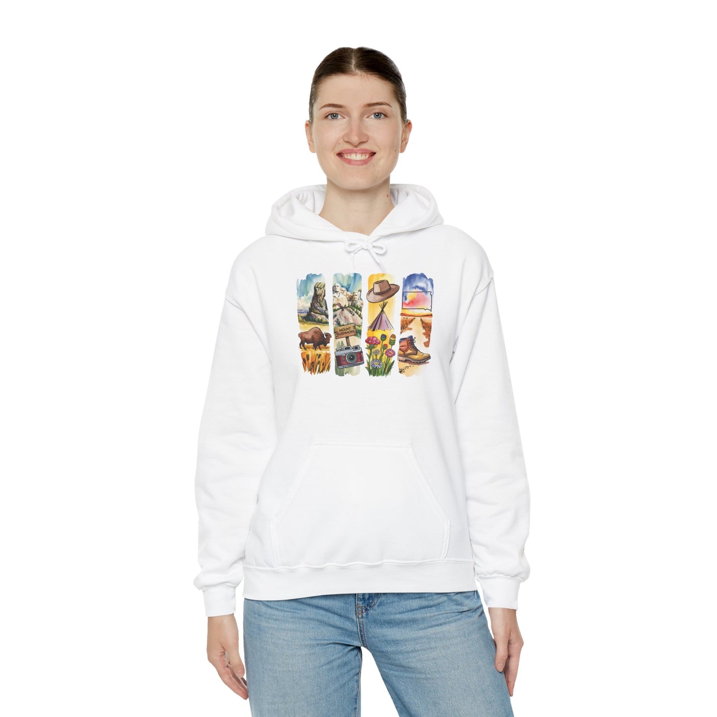 South Dakota Nature Hoodie – Unisex Sweatshirt for Outdoor Adventurers